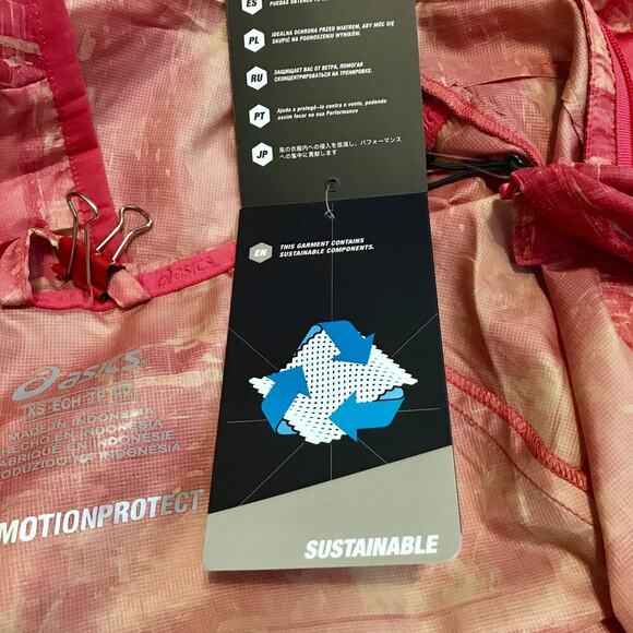 ASICS NWT Packable Lightweight Jacket Women XS - Picture 14 of 16